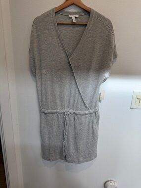 Daily Ritual Heather Gray Wrap-Front Women's Shorts Romper